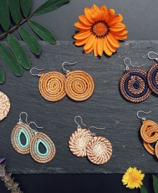 Siempre Sololá Woven Earrings – 100% Silver Hooks